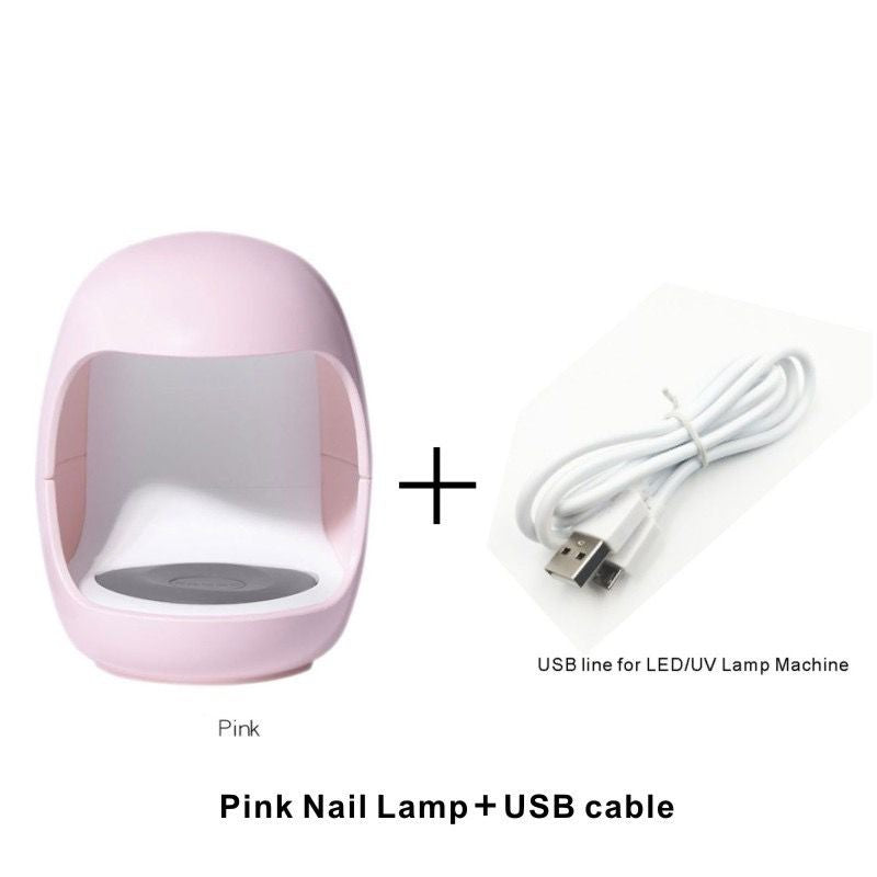 Mini Secador Cabine Unhas Secagem Rápida 30 seg Luz Uv Led