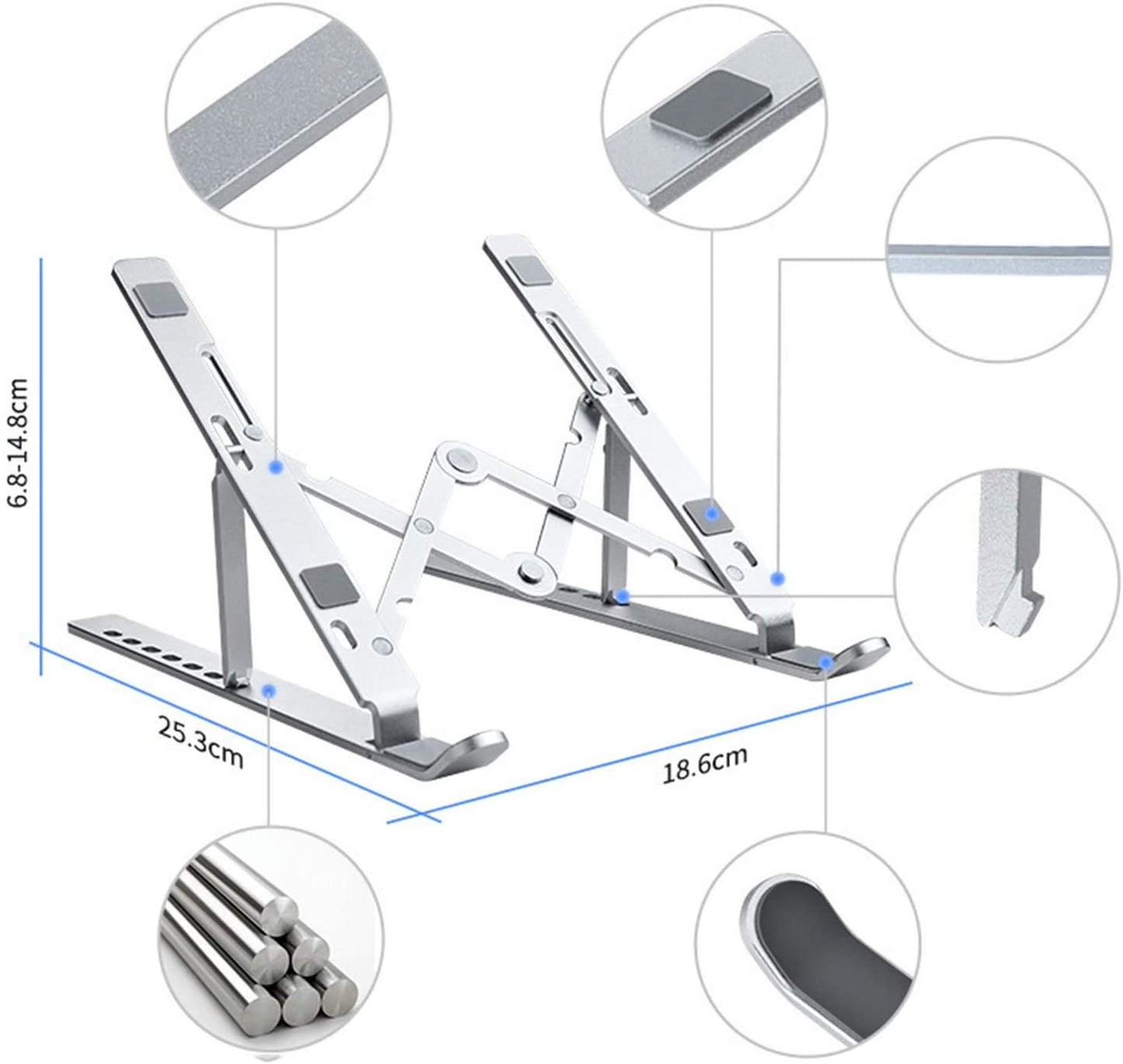 Suporte Para Notebook de Alumínio Dobrável