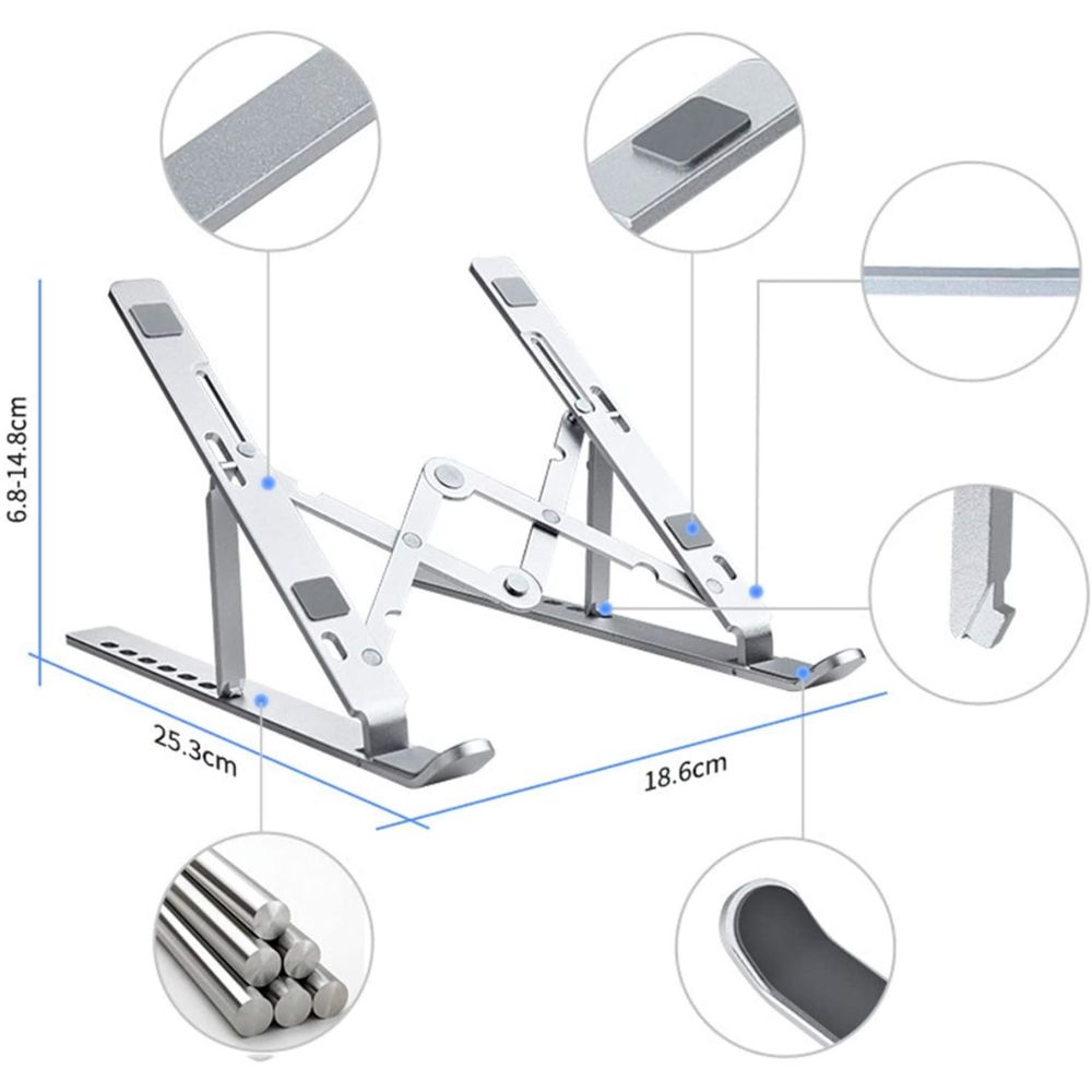 Suporte Para Notebook de Alumínio Dobrável