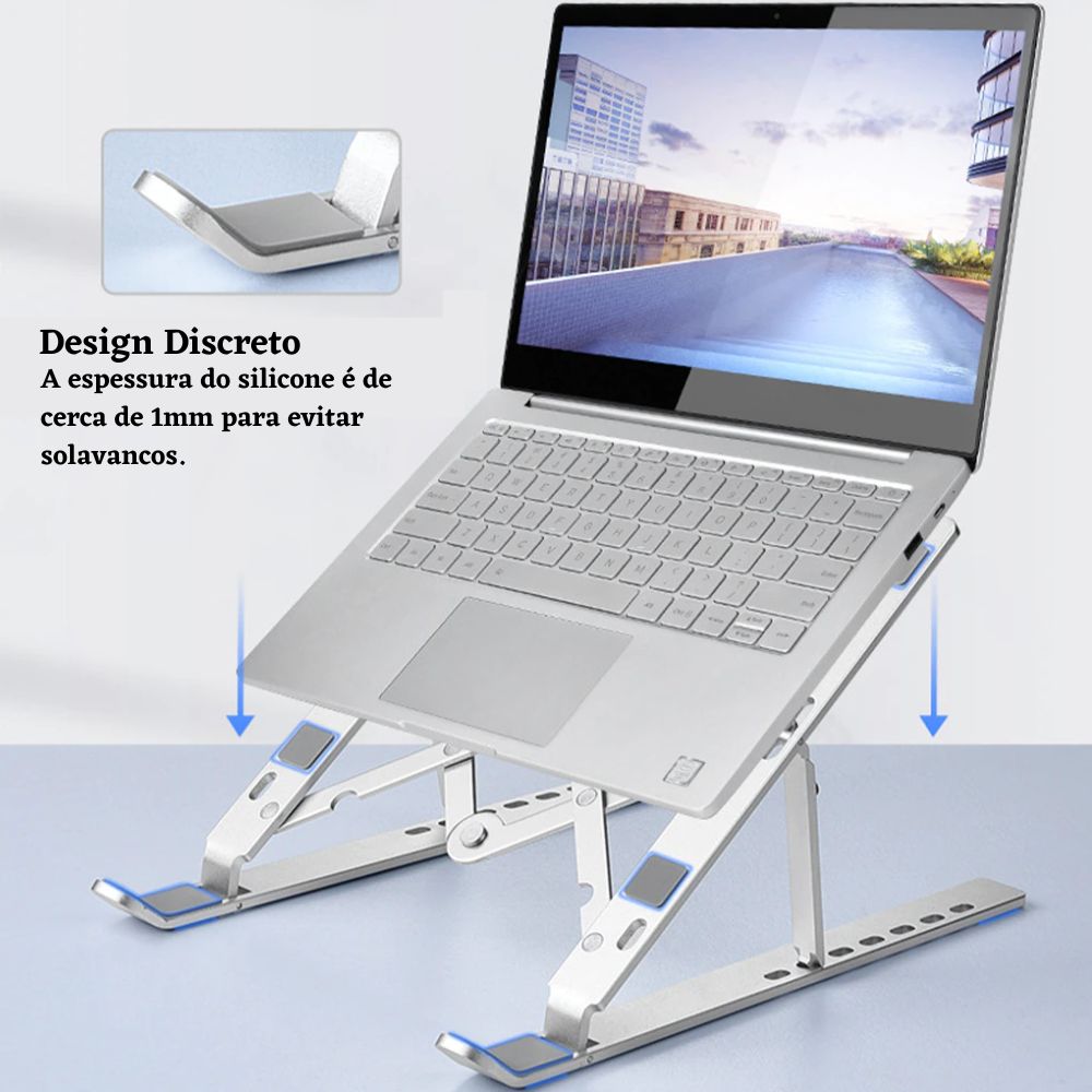 Suporte Para Notebook de Alumínio Dobrável