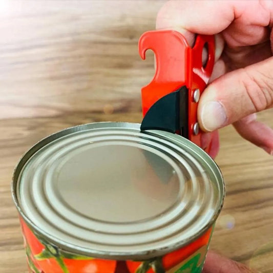 Tradicional Abridor de Latas e Garrafas em Inox Vermelho Borboleta