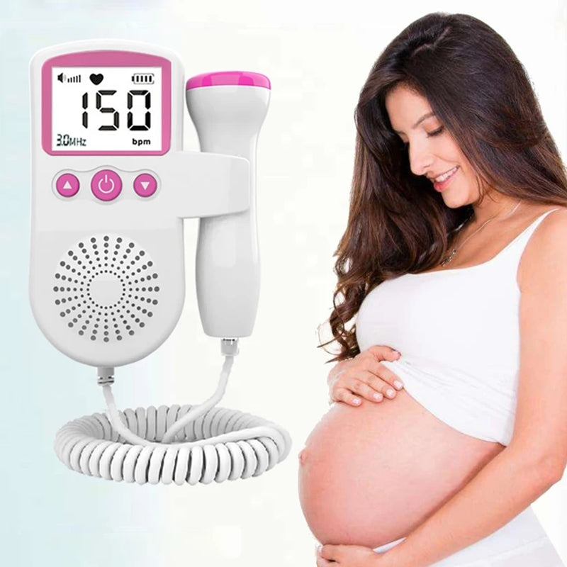 Monitor Fetal Doppler Aparelho Para Ouvir Coração Bebê