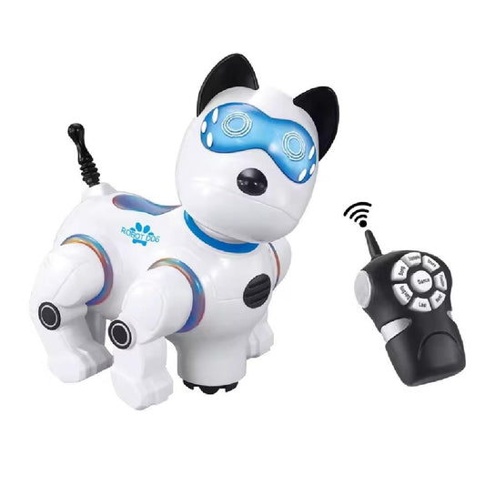 Cachorro controle remoto robo inteligente infantil canta dança luz e som interativo criança bebê